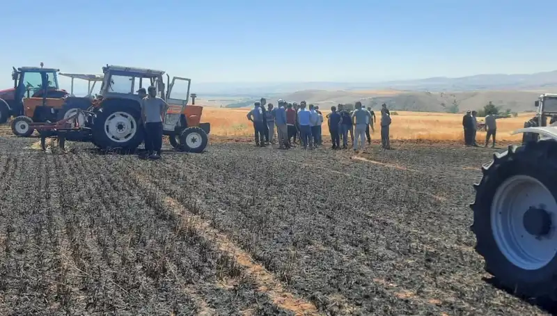 Yozgat’ta 100 Dönüm Ekin, Bir Anda Kül Olarak Yok Oldu!