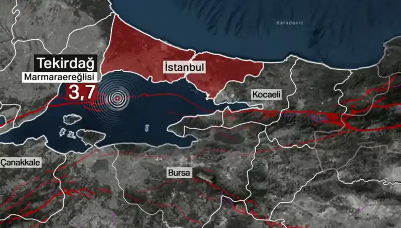 Marmara Denizi'nde Beklenmedik Deprem: 3,7 Büyüklüğünde Şok Gelişme!