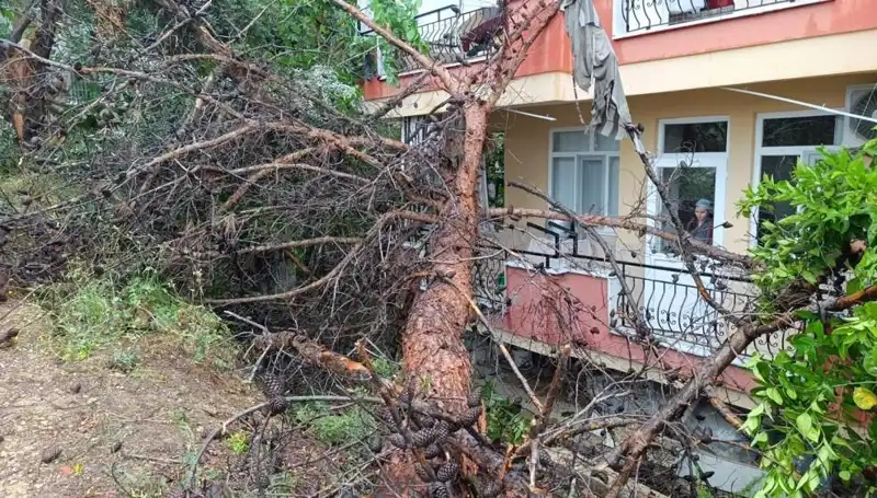 Yağmurun Gücü: Dev Bina Adeta Yıkıldı, Sokakları Su Bastı