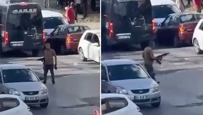 Başakşehir'de Dehşet Anları: Pompalı Tüfekle Yolu Kapatıp Korku Saçtı