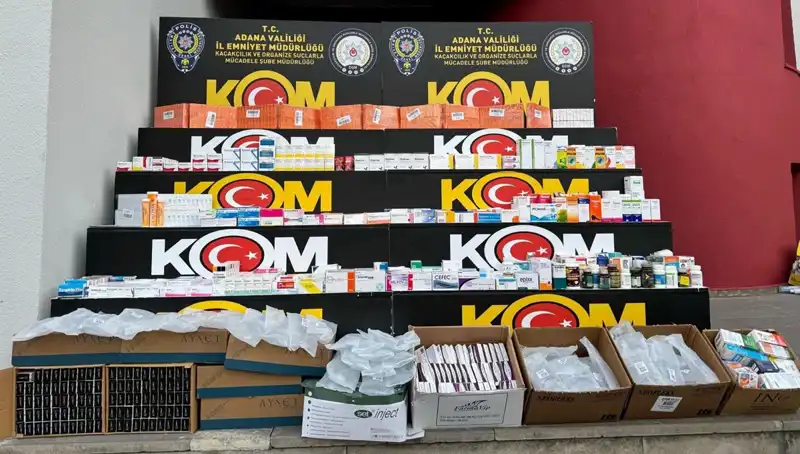 Adana’da Yasa Dışı İlaç Operasyonu: Yüzlerce Binlerce TL Değerinde İlaç Ele Geçirildi!